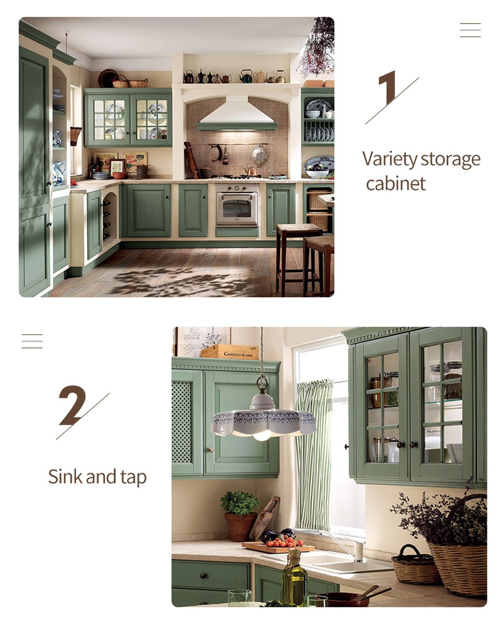 European style classical wind glass cabinet high density board blister cabinet-GK-634