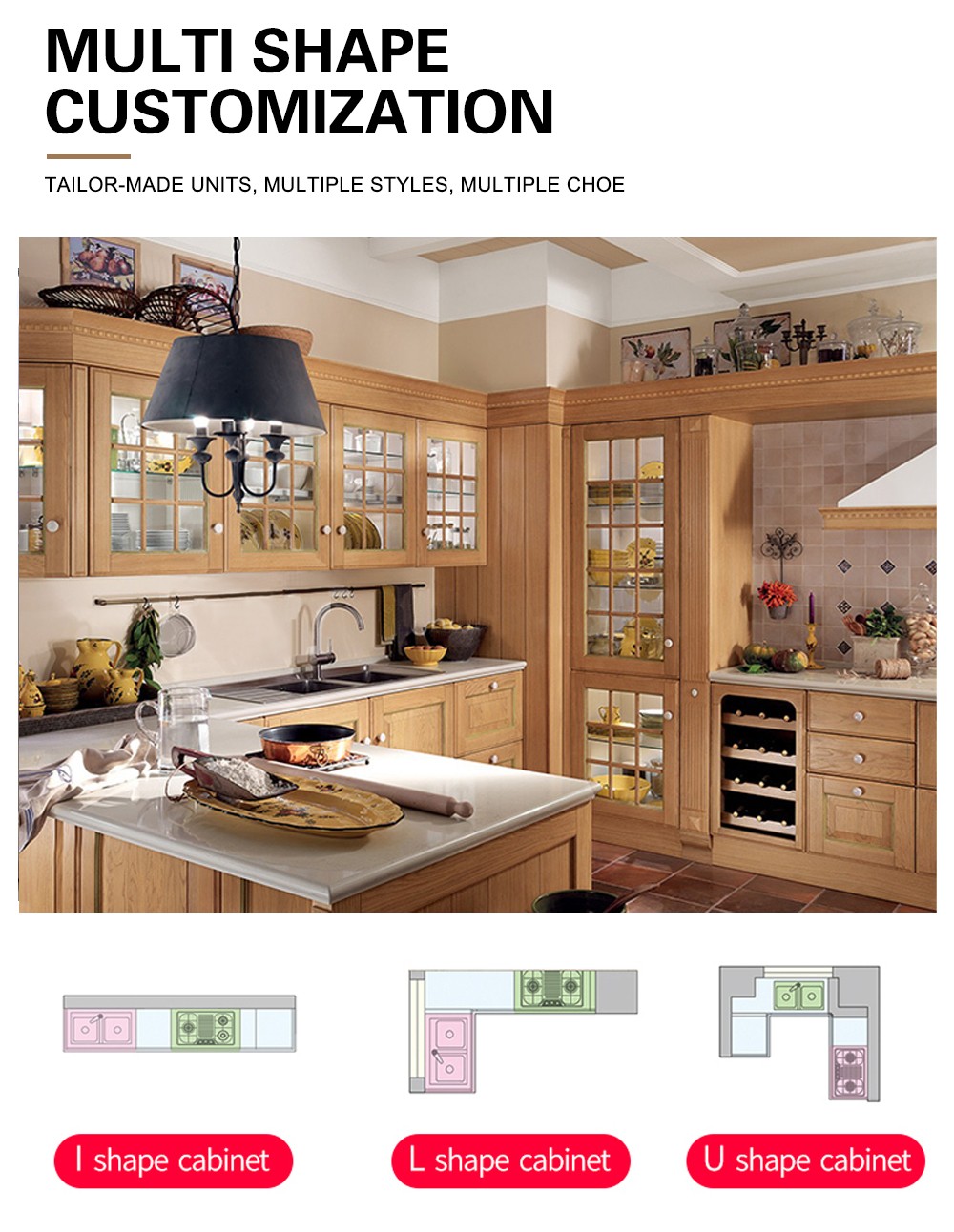 European style classical wind glass cabinet high density board blister cabinet-GK-635