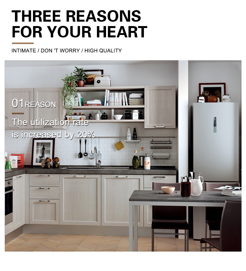 European style high density board blister kitchen cabinet-GK-657