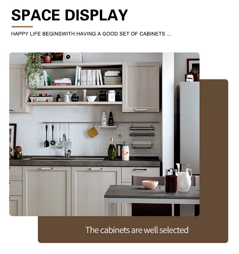 European style high density board blister kitchen cabinet-GK-657