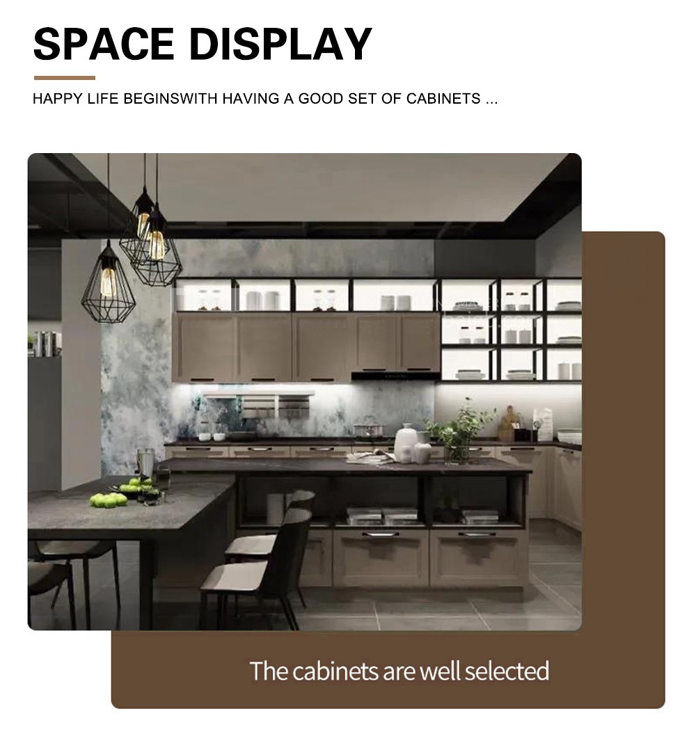 European style high density board blister kitchen cabinet-GK-772