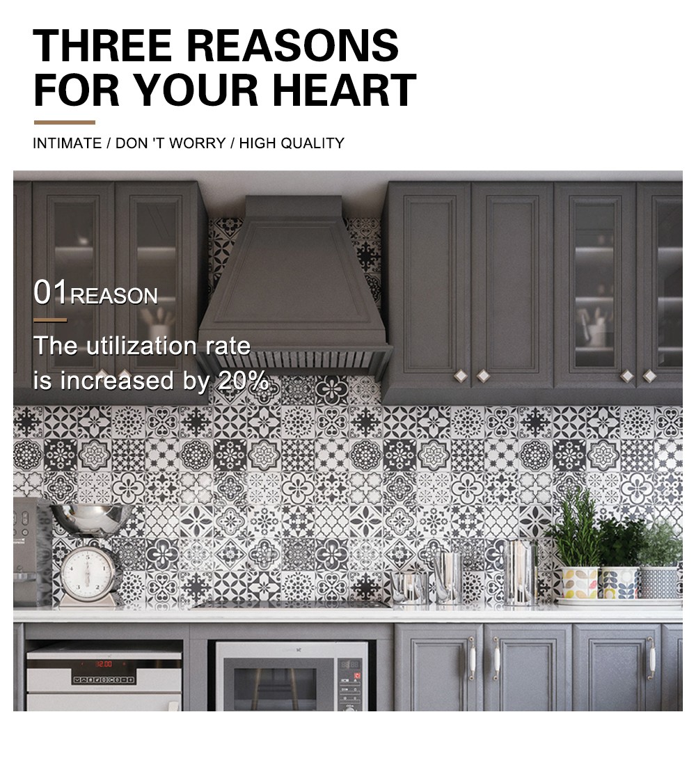 European style kitchen PVC with HDF-GK-384