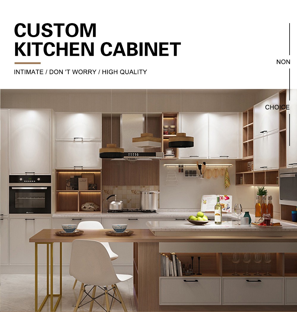European style kitchen PVC with HDF-GK-437
