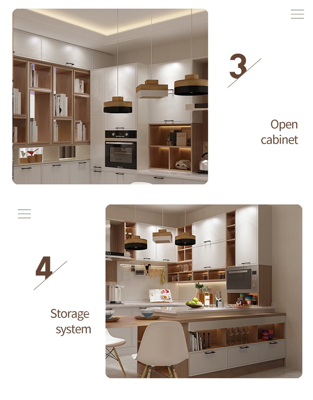 European style kitchen PVC with HDF-GK-437
