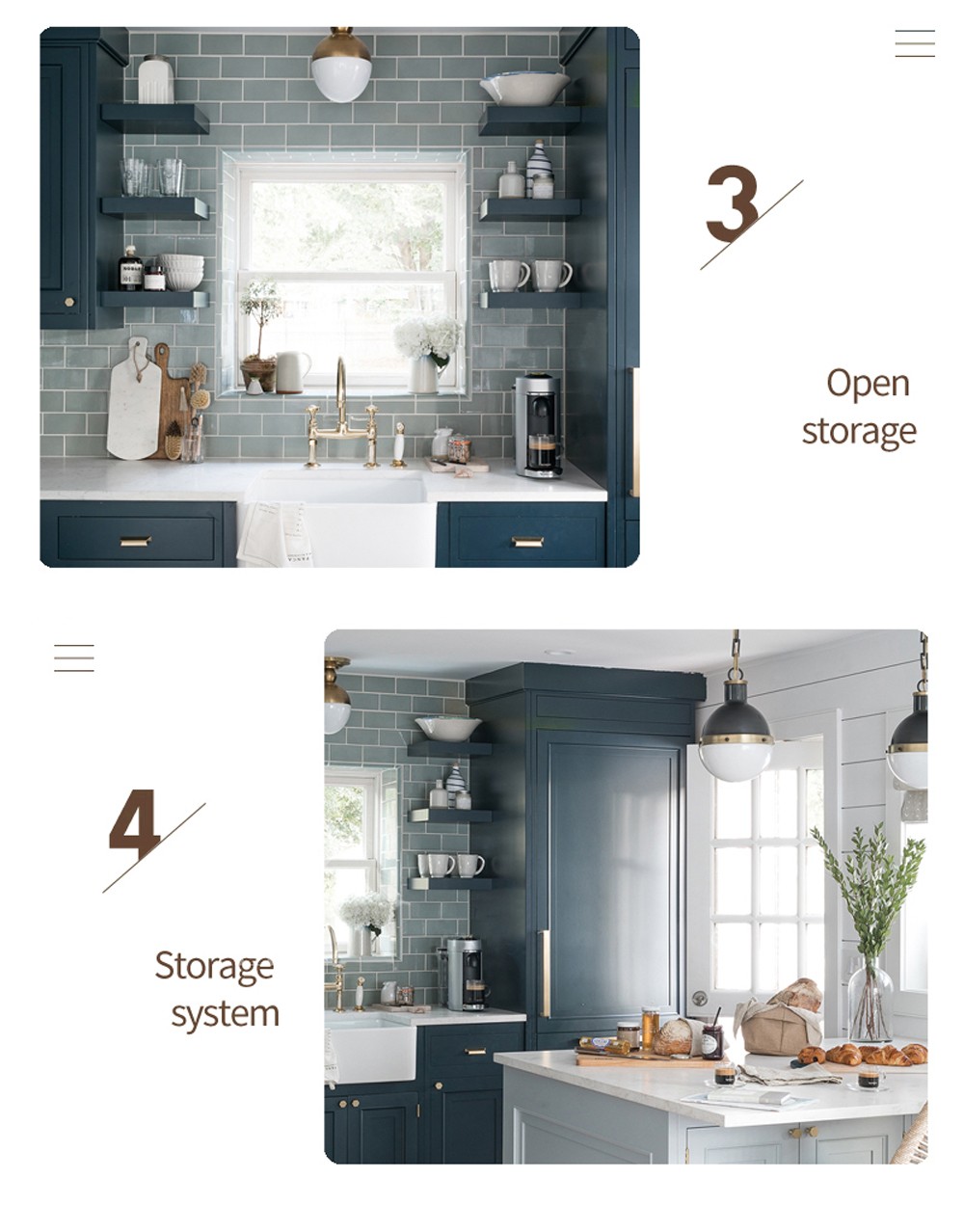 European style PVC with HDF kitchen cabinet GK-503