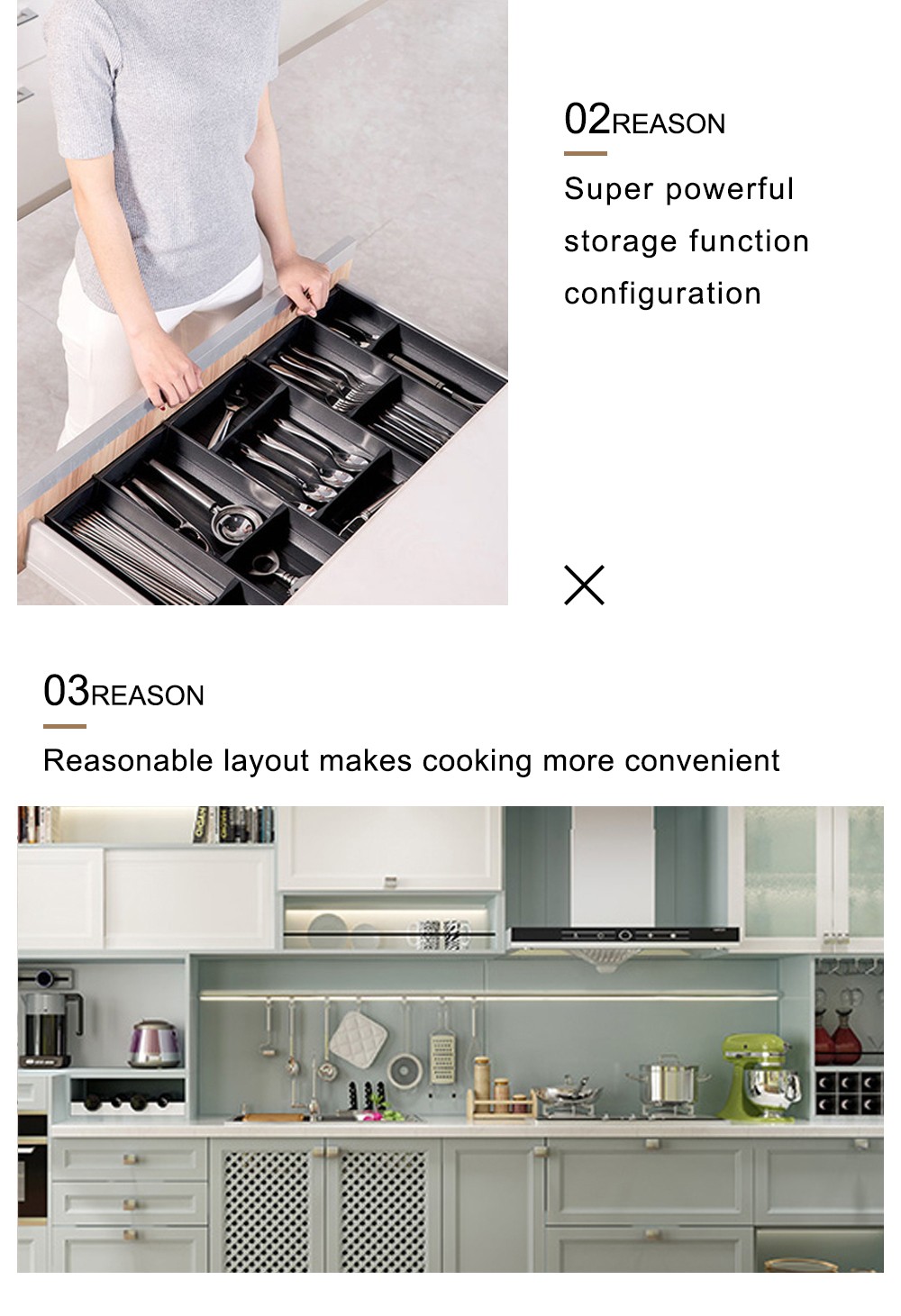 European style PVC with HDF kitchen cabinet GK-507