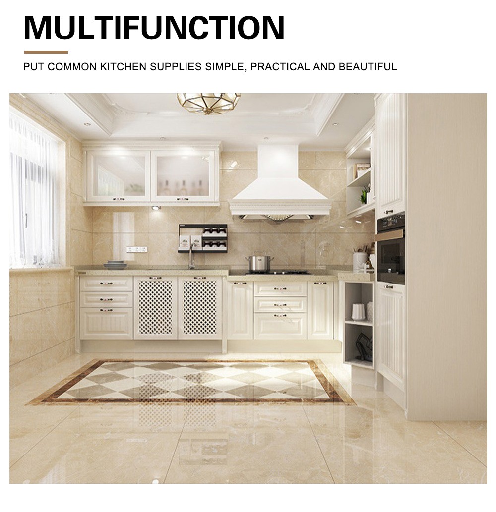 European style PVC with HDF kitchen cabinet GK-874