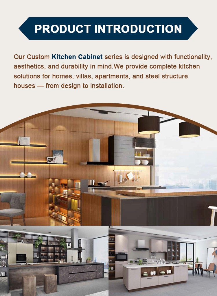 Custom Modern Shaker Matte Lacquer Kitchen Cabinets with Island for Apartments Custom Modern Shaker Matte Lacquer Kitchen Cabinets with Island for Apartments