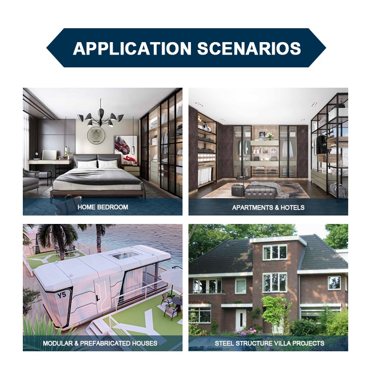 Custom Made Wardrobe Modern Sliding Door Closet for Home Bedroom Storage Custom Made Wardrobe Modern Sliding Door Closet for Home Bedroom Storage