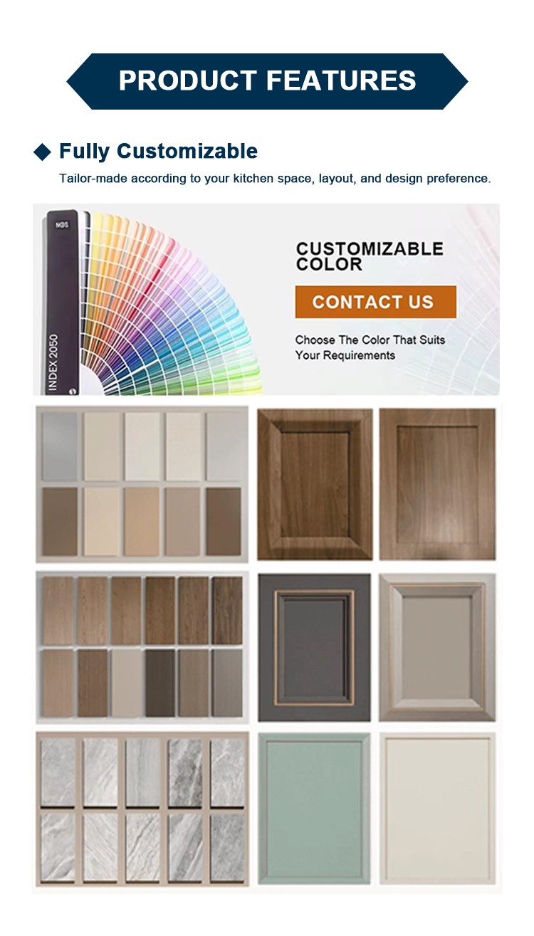 Modern Custom Built-In Kitchen Cabinets for Home Renovation