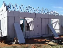 South Africa House EPS Cement Board Prefabricated Steel Workshop Building for Industrial Factory and Storage Projects