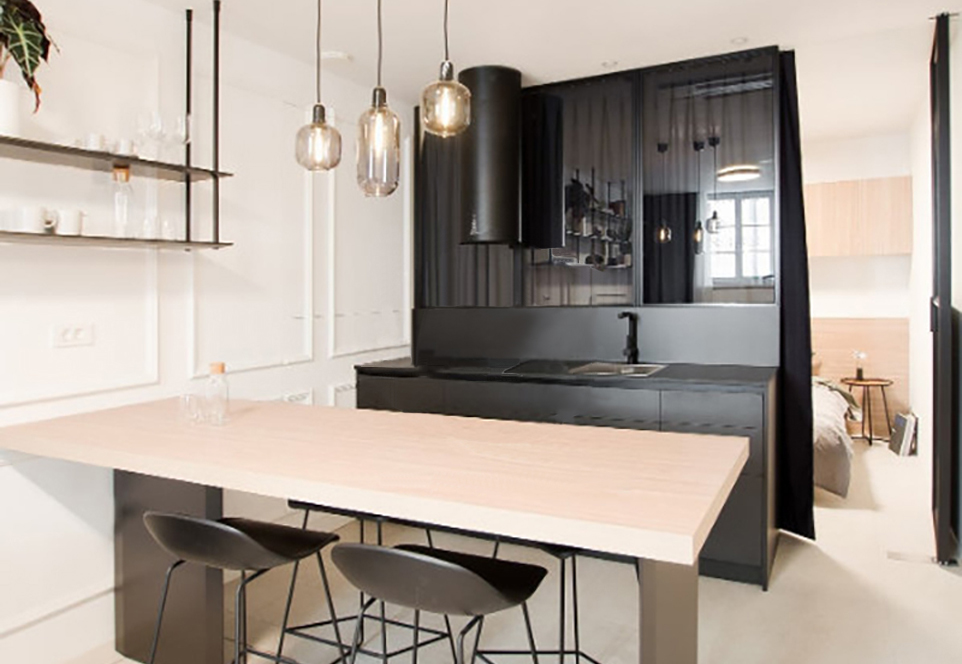 Modern designUV lacquer with HDF kitchen cabinets GK1173