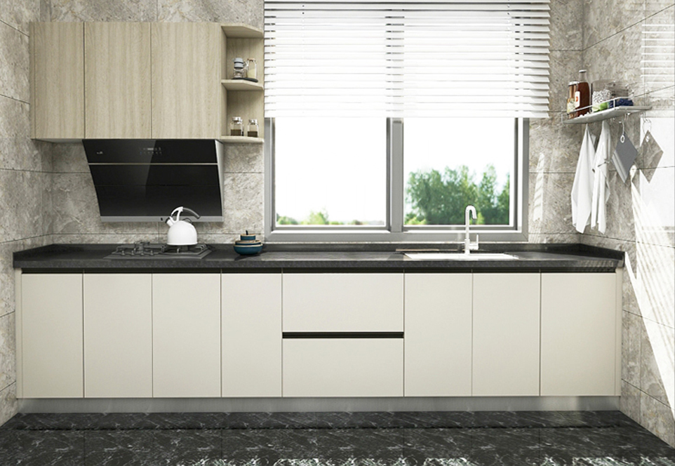 2020 Hot sale Melamine with particle board Modern kitchen-GK-011