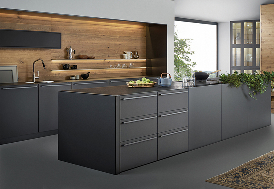 2020 Hot sale Modern UV Lacquer with plywood Kitchen cabinet-GK-005