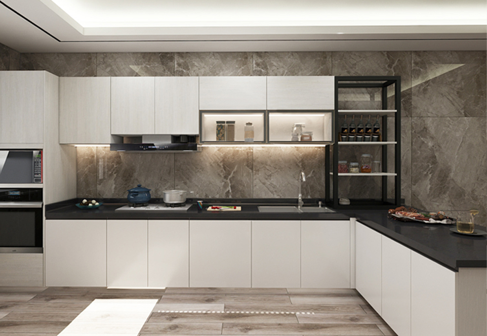 2020 Modern UV Lacquer with HDF Kitchen cabinet-GK-001