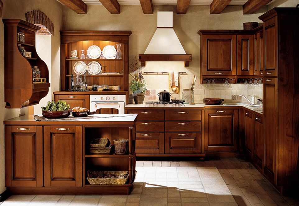 American style classical PVC with HDF kitchen GK-518