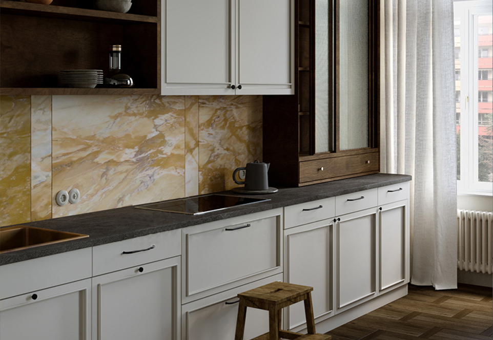 Classical design PVC with HDF-GK1134