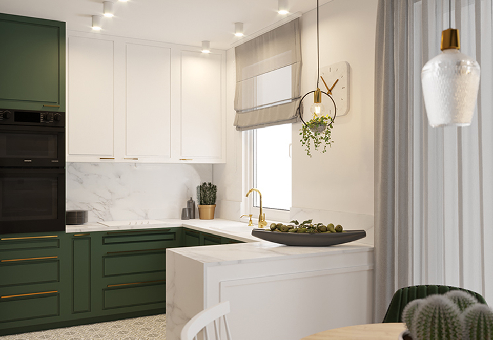 Classical style PVC with HDF kitchen-GK-795