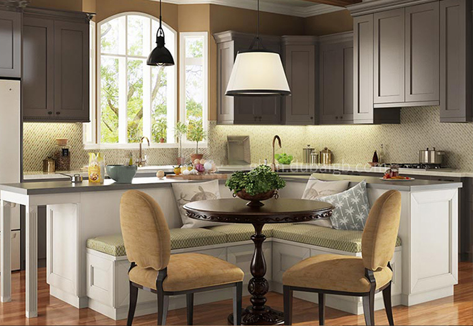 European style classical kitchen PVC with HDF- GK-346