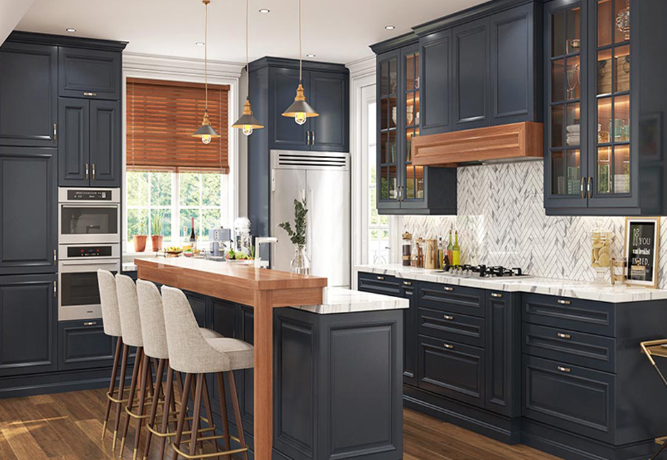European style classical kitchen PVC with HDF-GK-330