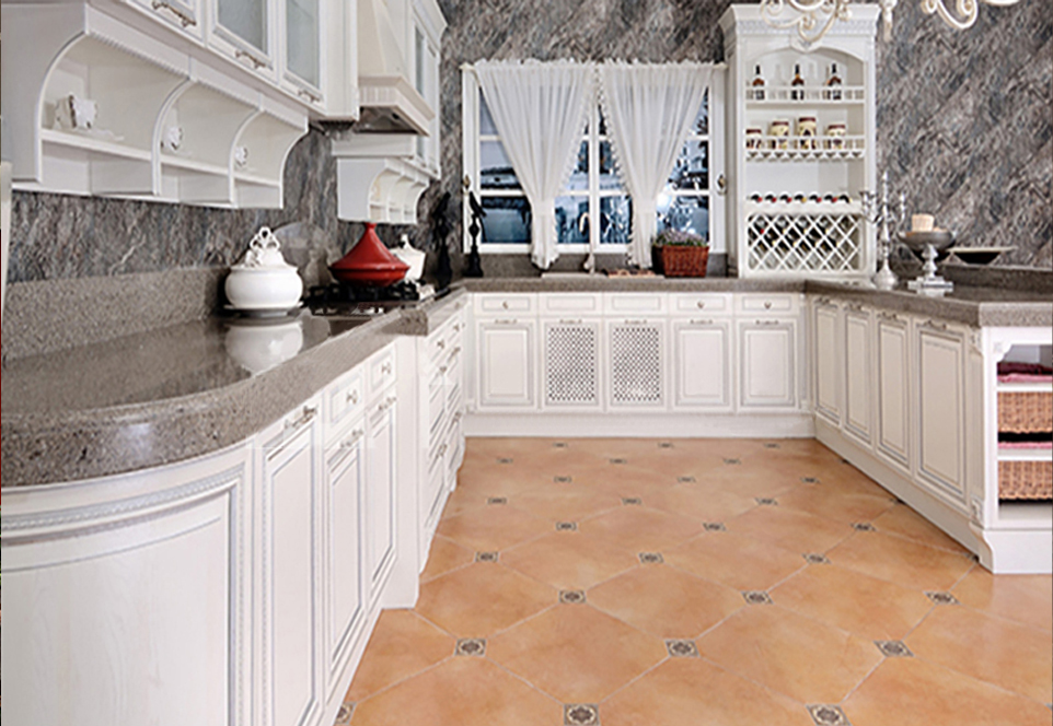 European style Classical style kitchen PVC with HDF-GK-254