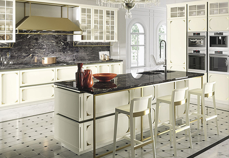 European style classical wind glass cabinet high density board blister cabinet-GK-605