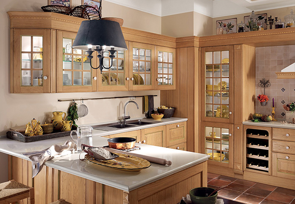 European style classical wind glass cabinet high density board blister cabinet-GK-635