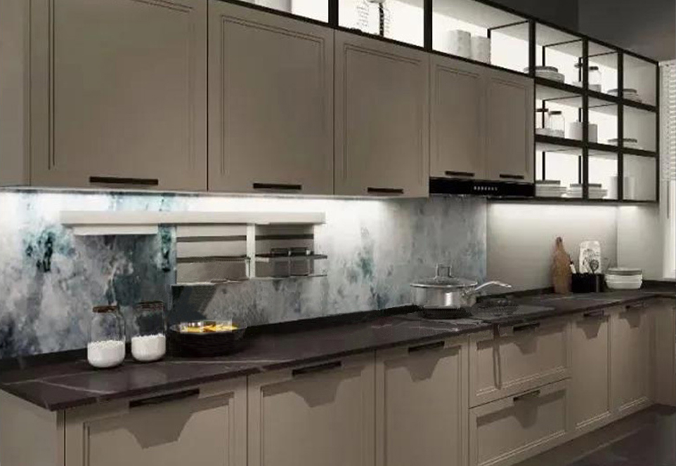 European style high density board blister kitchen cabinet-GK-772
